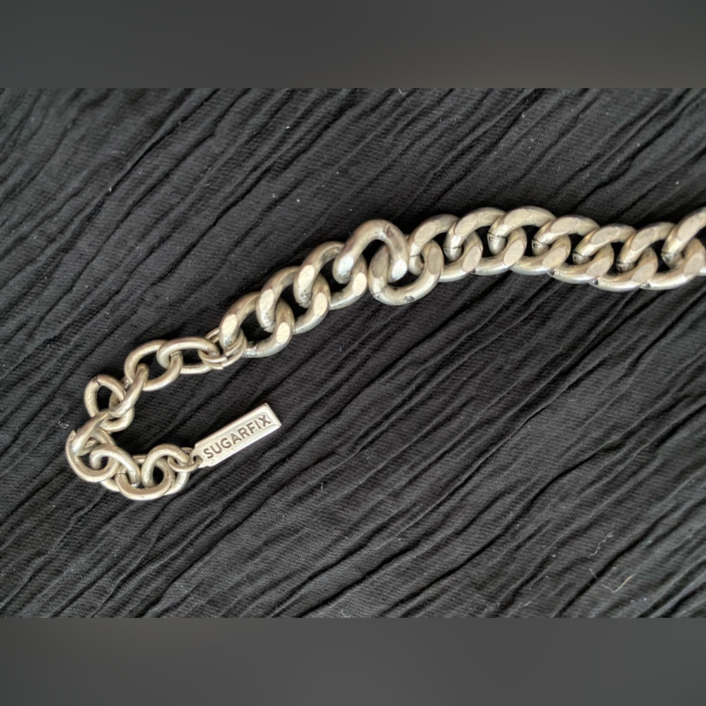 Sugarfix By Bauble Bar Silver-tone Statement Turquoise Dangling Bib - Picture 11 of 15
